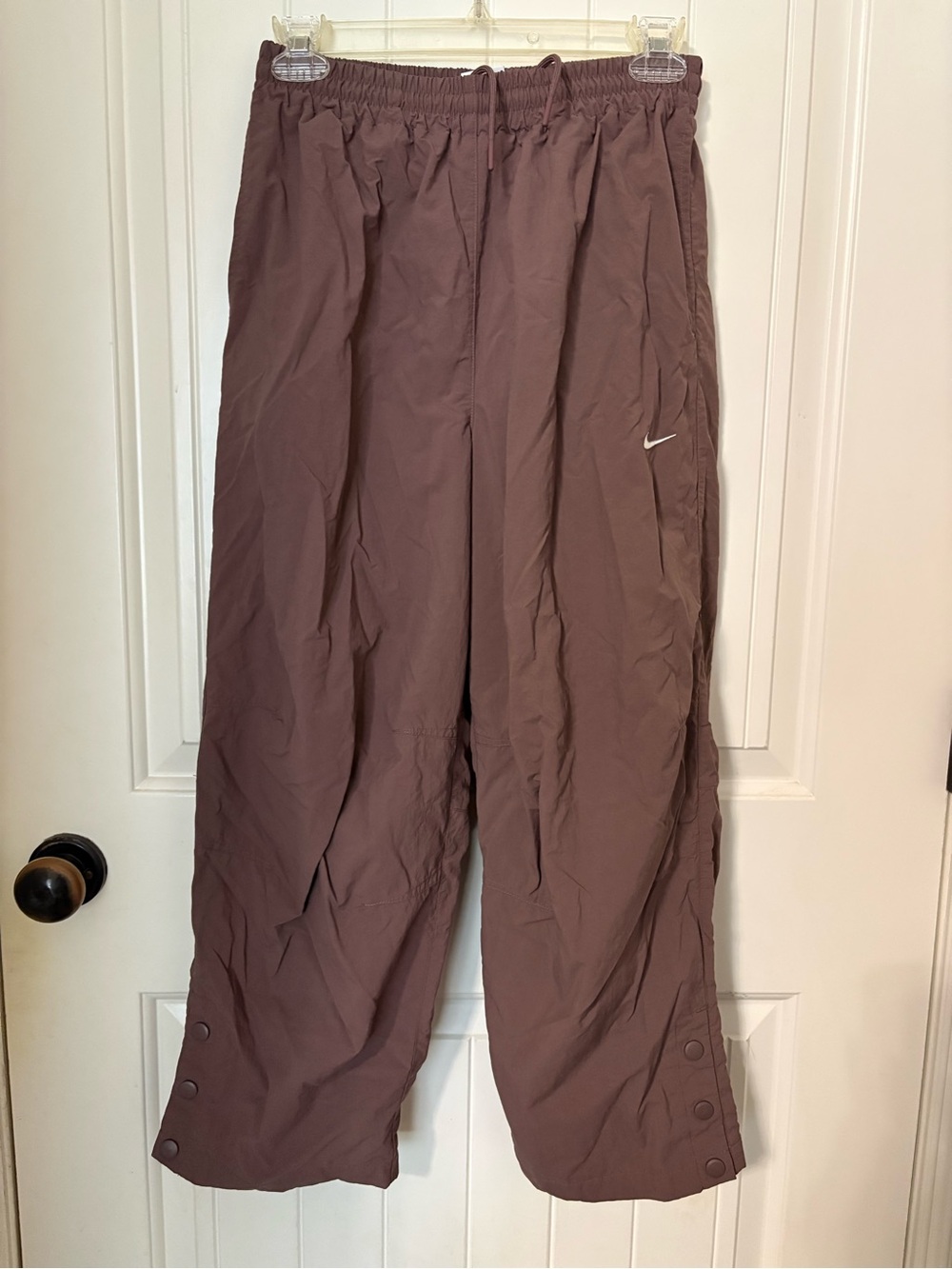 Nike Men's Mauve Snap Hem Track Pants
